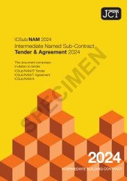 Intermediate named sub-contract tender and agreement 2024