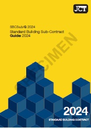 Standard building sub-contract guide 2024