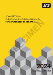 Sub-contractor collateral warranty for a purchaser or tenant 2024