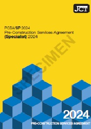 Pre-construction services agreement (specialist) 2024