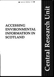 Accessing environmental information in Scotland