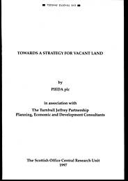 Towards a strategy for vacant land