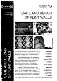 Care and repair of flint walls