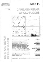 Care and repair of old floors