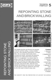 Pointing stone and brick walling (3rd ed.)