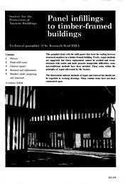 Panel infillings to timber-framed buildings