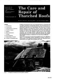 Care and repair of thatched roofs