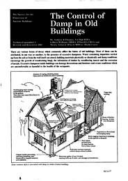 Control of damp in old buildings