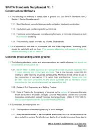 SPATA standards supplement No. 1: construction methods