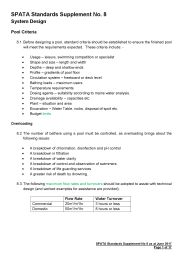 SPATA standards supplement No. 8: system design