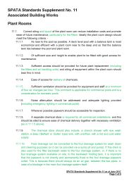 SPATA standards supplement No. 11: associated building works