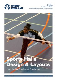 Sports halls design and layouts - Updated and combined guidance