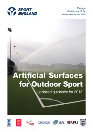 Artificial surfaces for outdoor sport - updated guidance for 2013