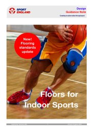 Floors for indoor sports