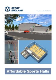 Affordable sports halls