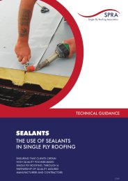 Use of sealants in single ply roofing