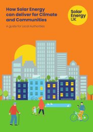 How solar energy can deliver for climate and communities. A guide for local authorities
