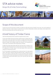 Design life of timber frame buildings
