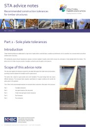 Recommended construction tolerances for timber structures. Sole plate tolerances