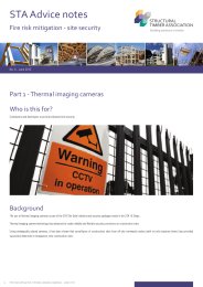 Fire risk mitigation - site security. Thermal imaging cameras