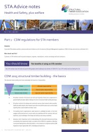 Health and safety, plus welfare. CDM regulations for STA members