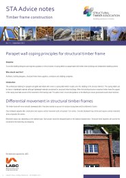 Timber frame construction. Parapet wall coping principles for structural timber frame