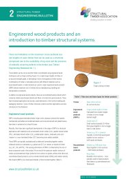 Engineered wood products and an introduction to timber structural systems
