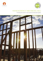 Propping and bracing of timber frame wall panels: promoting best practice in open panel and closed panel systems
