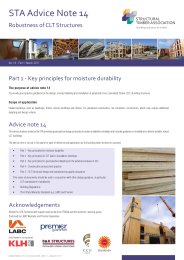 Robustness of CLT structures. Part 1 - Key principles for moisture durability