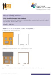 Off the site separation guidance during construction - separation distance tables; key notes and advice