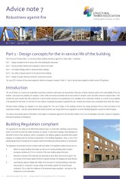 Robustness against fire. Design concepts for the in-service life of the building