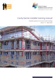 Cavity barrier installer training manual. Installation guidance for structural timber buildings. Version 1.0