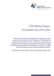 STA white paper: increased use of timber
