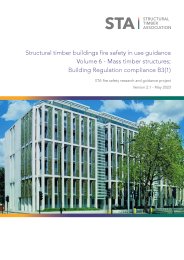 Structural timber buildings fire safety in use guidance. Volume 6 - mass timber structures; Building Regulation compliance B3(1)