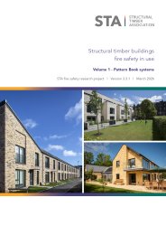 Structural timber buildings fire safety in use. Volume 1 - Pattern book systems