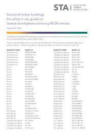 Structural timber buildings fire safety in use guidance. Tested downlighters achieving REI30 minutes