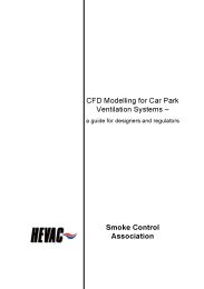 CFD modelling for car park ventilation systems - a guide for designers and regulators