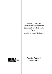Design of smoke ventilation systems for loading bays and coach parks - a guide for system designers
