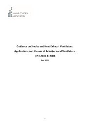 Guidance on smoke and heat exhaust ventilators. Applications and the use of actuators and ventilators. EN 12101-2:2003