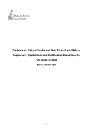 Guidance on natural smoke and heat exhaust ventilators. Regulations, applications and certification requirements. EN 12101-2:2003. Revision 01. October 2024