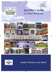 Specifier's guide to steel windows