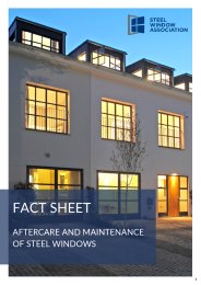 Aftercare and maintenance of steel windows