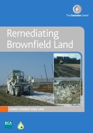 Remediating brownfield land: Using cement and lime