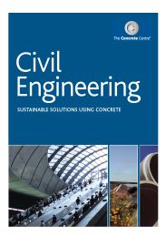 Civil engineering sustainable solutions using concrete
