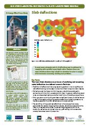 Case studies on applying best practice to in-situ concrete frame buildings. Slab deflections