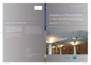 Utilisation of thermal mass in non-residential buildings. Guidance on system design, floor types, surface finish and integration of services