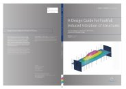 Design guide for footfall induced vibration of structures. A tool for designers to engineer the footfall vibration characteristics of buildings or bridges