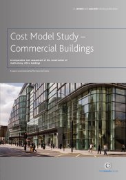 Cost model study - commercial buildings. A comparative cost assessment of the construction of multi-storey office buildings
