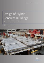 Design of hybrid concrete buildings. A guide to the design of buildings combining in-situ and precast concrete