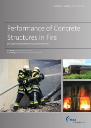 Performance of concrete structures in Fire. An in-depth publication on the behaviour of concrete in fire